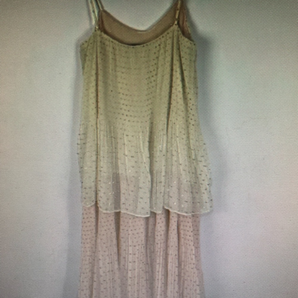 Zara layered sequin chiffon dress